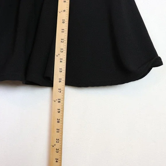 DJT Black Textured Crepe Flared Skater Skort XXL - Picture 6 of 6
